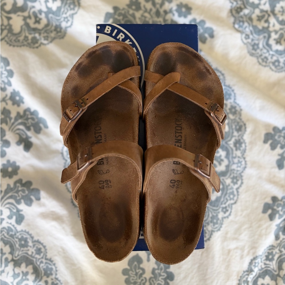 Birkenstock Mayari Tobacco Oiled Leather size 40